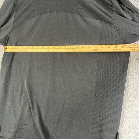 Adidas Jacket Men L Black 1/4 Zip Sweater Climacool Medium Weight Mesh Pullover - Picture 9 of 10